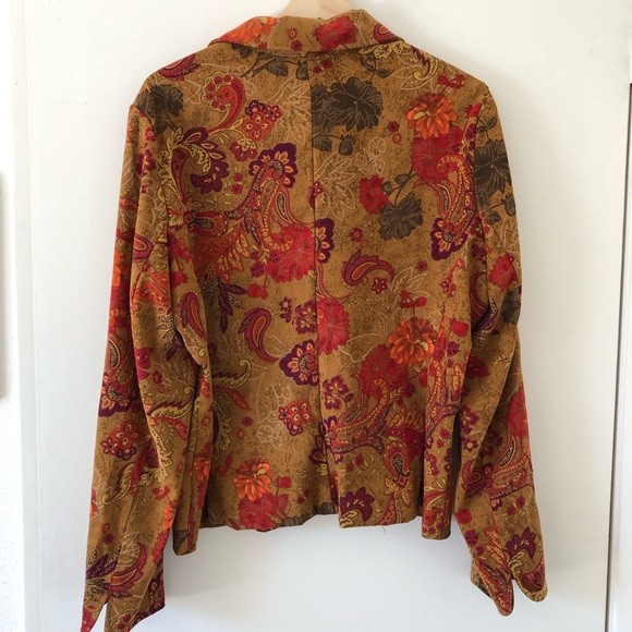 Vintage Fall Paisley Blazer - Picture 2 of 4